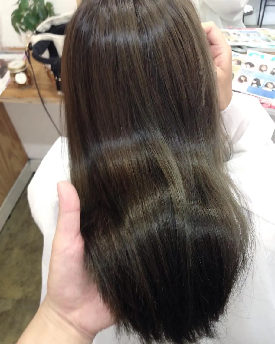 ミディアム カラー カット ヘアカラー トリートメント 💎髪質改善💎 デザイナーshinのヘアスタイル