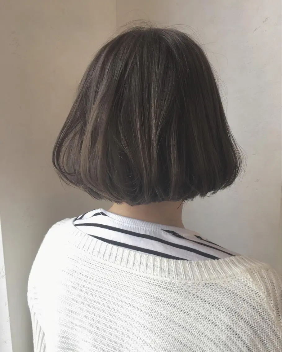 ショート カラー アッシュ ベージュカラー 透明感カラー TOWA 野村　コウダイのヘアスタイル
