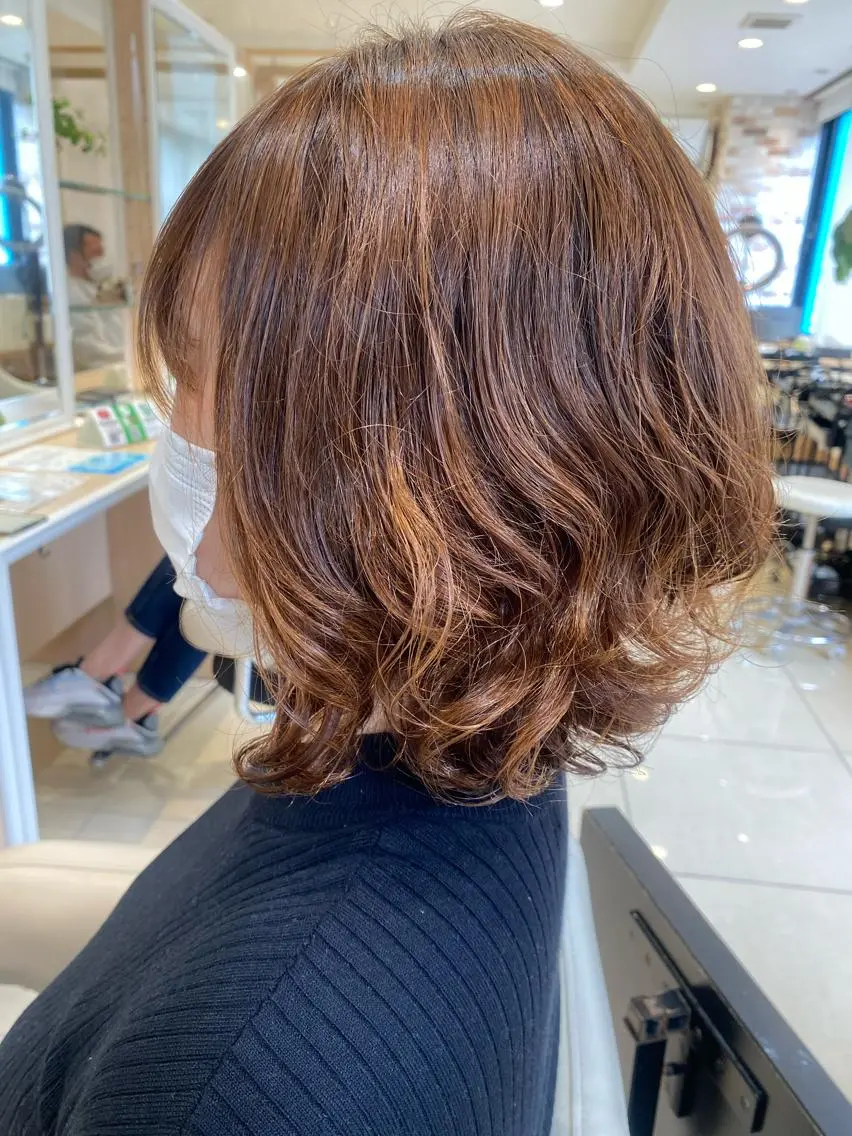 ミディアム パーマ 🩵波巻き/ツイスパ HARU💎のヘアスタイル