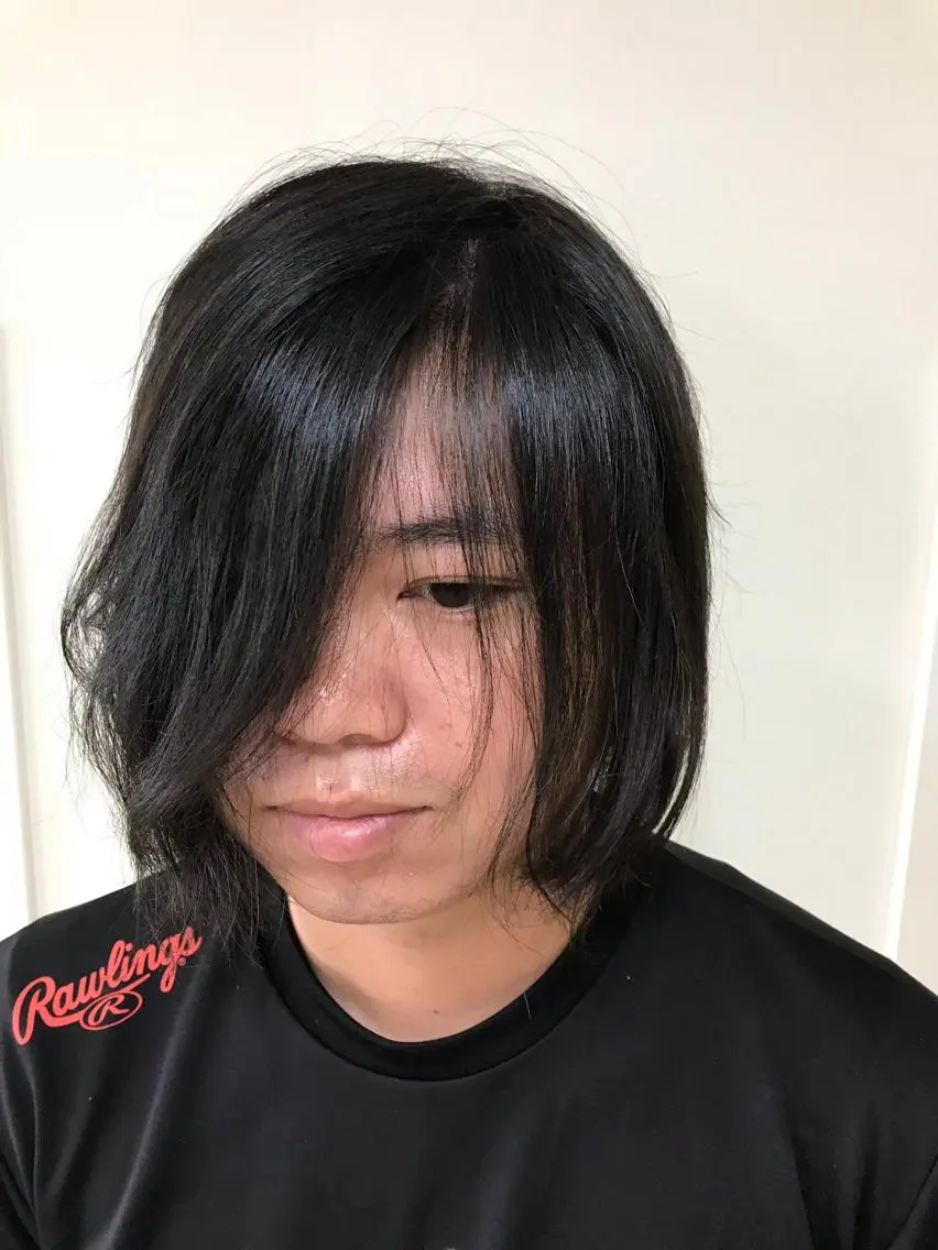 ミディアム メンズ キッズ 横田  尚登のヘアスタイル
