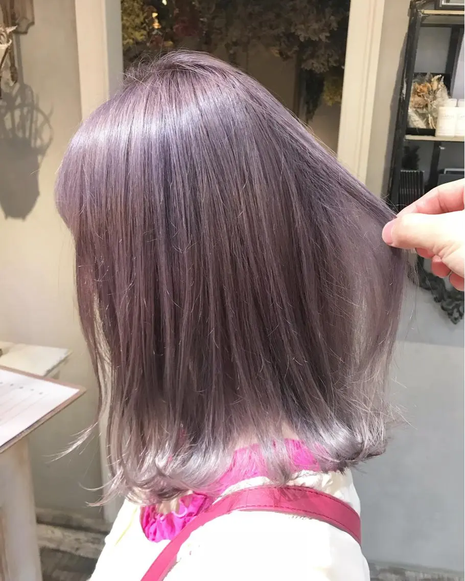 セミロング ヘアカラー Hardy ショータのヘアスタイル
