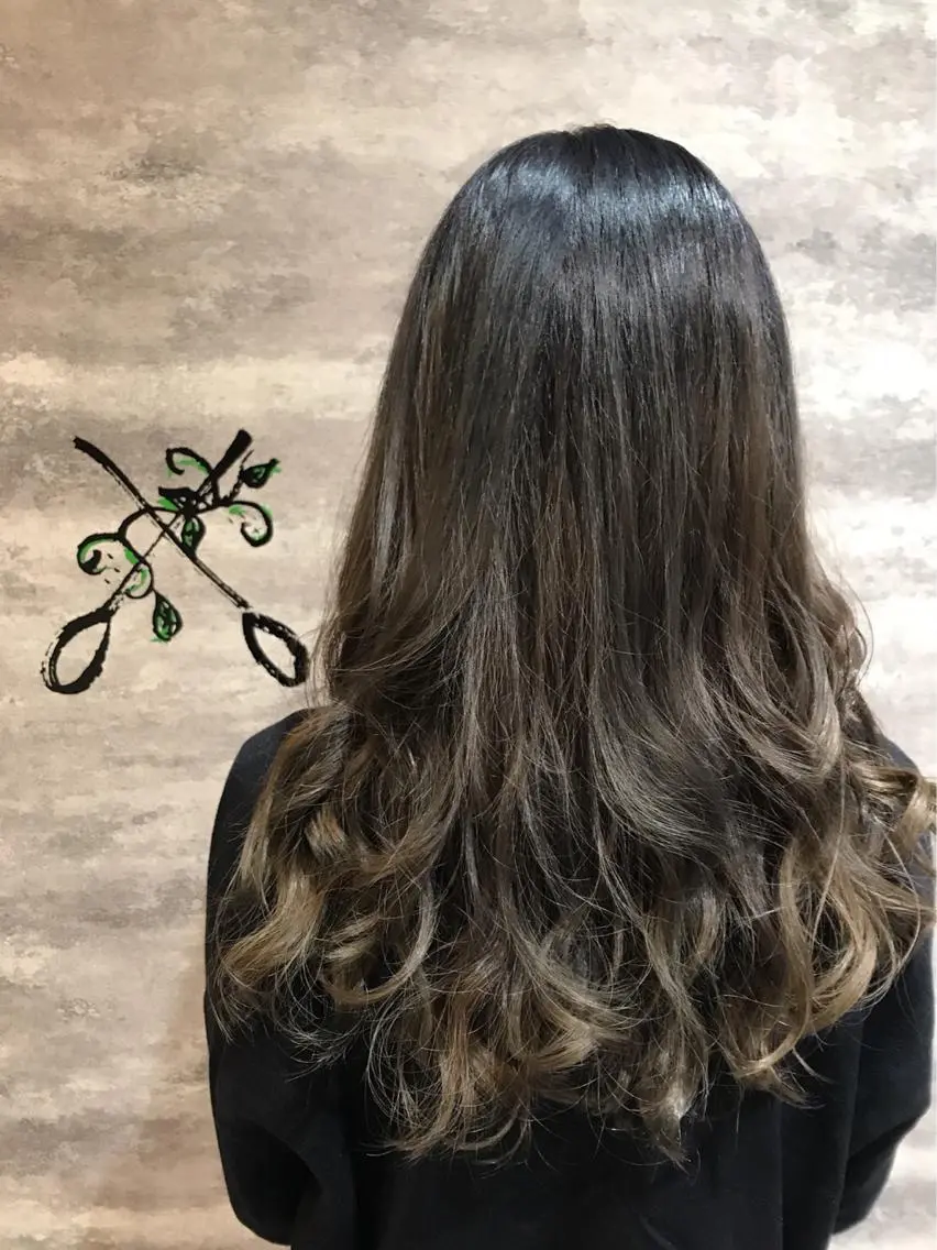 セミロング カラー ブルーカラー ブルージュ 透明感カラー グレージュ 🫟Blanco🫟 Color&Careのヘアスタイル