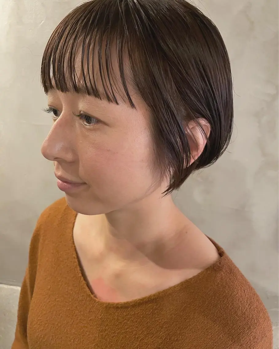 ショート カット ヘアカラー トリートメント ayane⭐️ボブ・ ショート・パーマのヘアスタイル