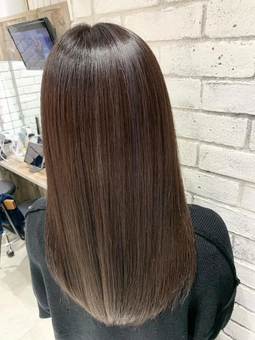 ミディアム カラー アディクシーカラー 髪質改善 トリートメント トリートメント filo   渋谷 Gishiのヘアスタイル