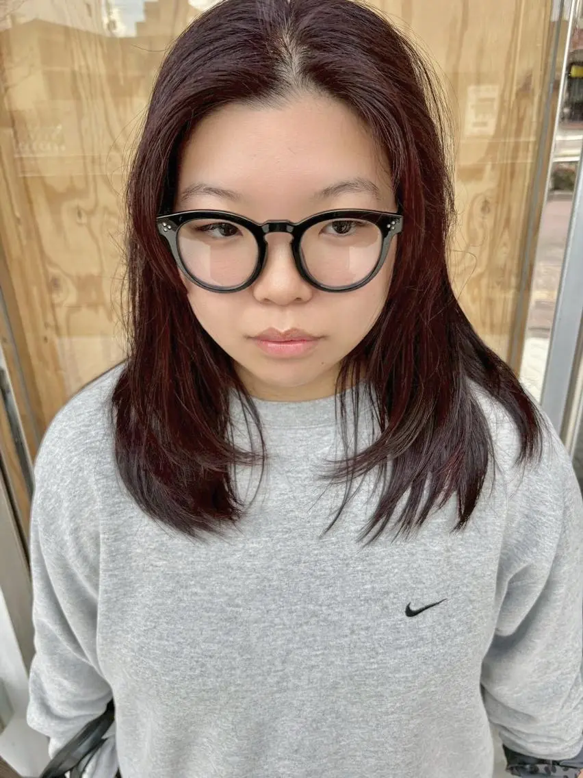 ミディアム カラー ブラウンカラー レイヤーカット カット ヘアカラー トリートメント トレンドパーマ/ ボブ🌰くりーわのヘアスタイル