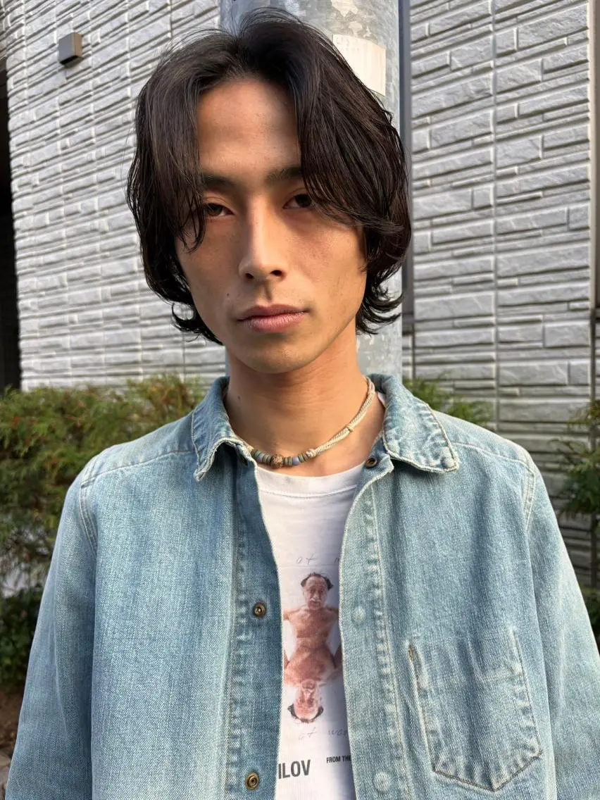 ショート パーマ メンズ ショートボブ メンズブリーチ メンズハイライト メンズインナーカラー メンズ韓国風 カット パーマ honen hairのヘアスタイル