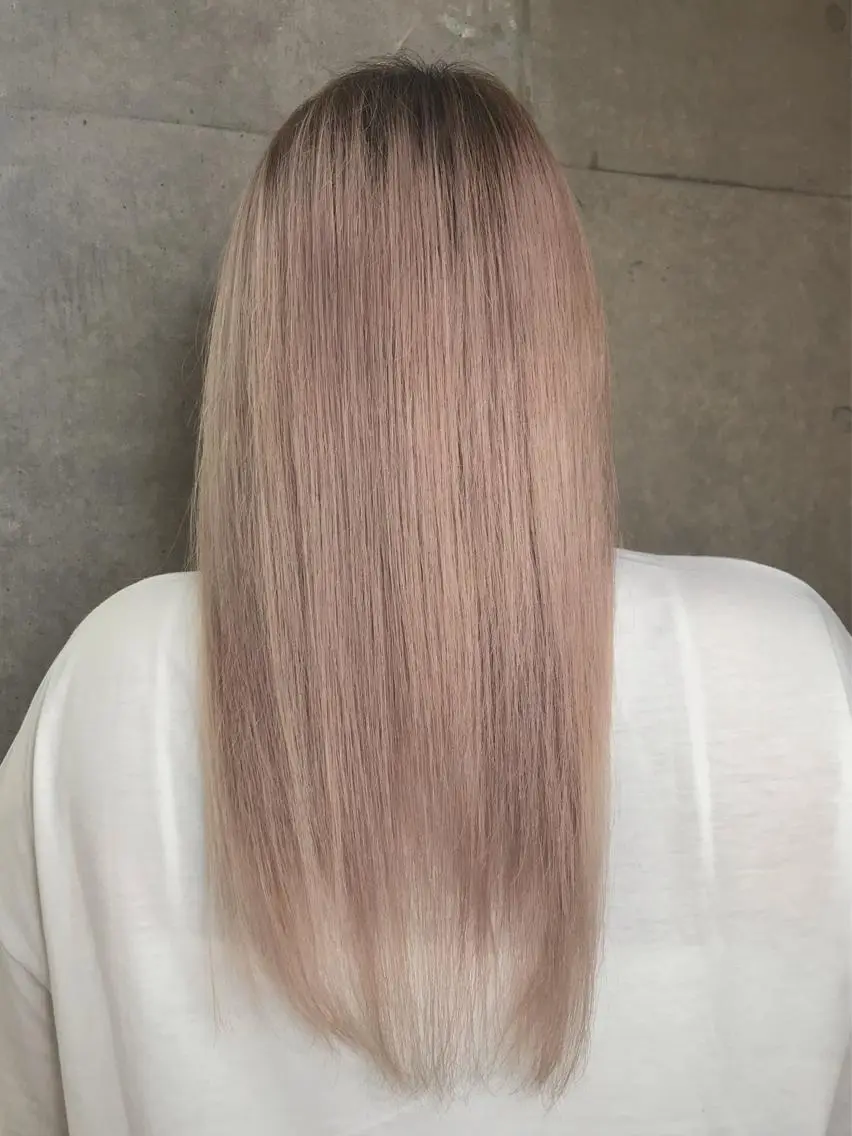 ロング カラー ベージュカラー ホワイトベージュ カットモデル募集中/ 大城しょうかのヘアスタイル