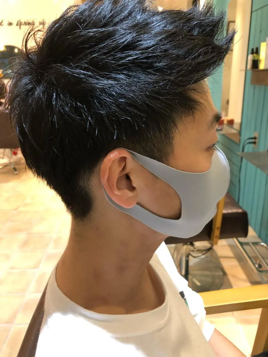メンズ 髪質改善⭐️透明感 カラーノグチショウタのヘアスタイル