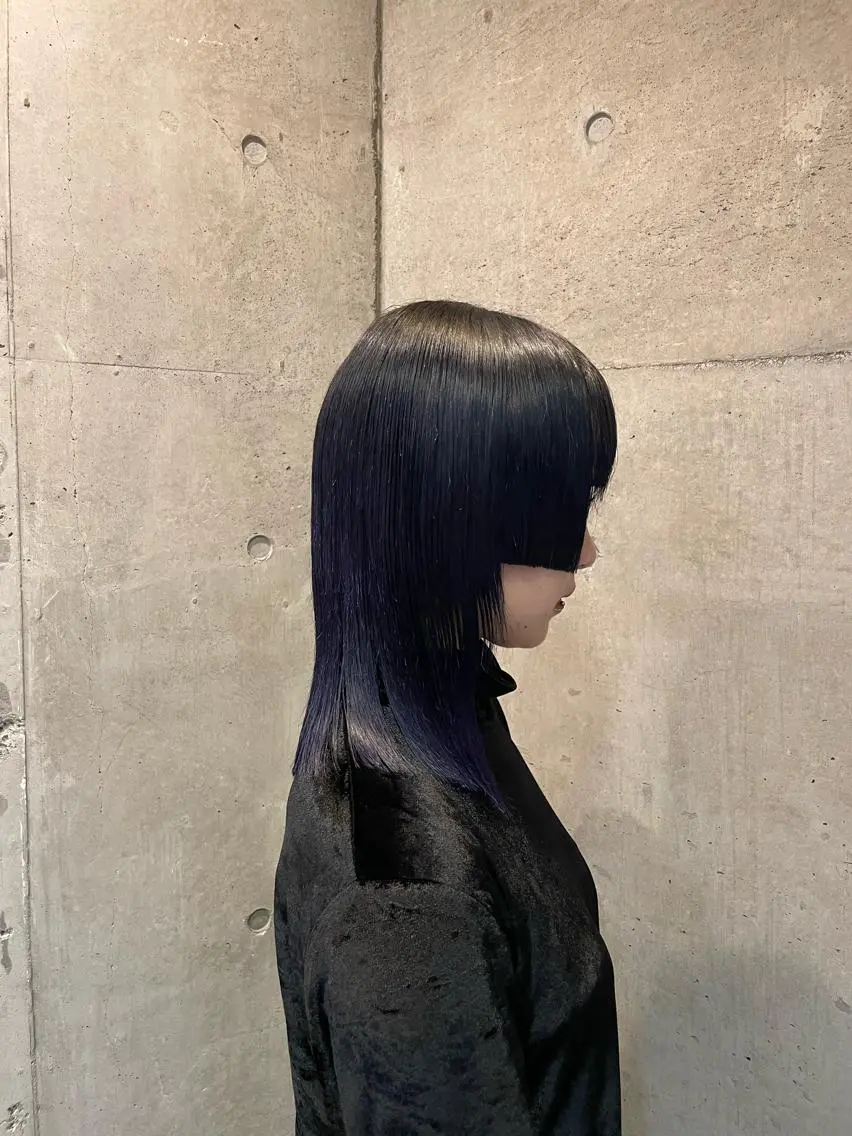 ミディアム カット ヘアカラー トリートメント ︎︎ yoshikiのヘアスタイル