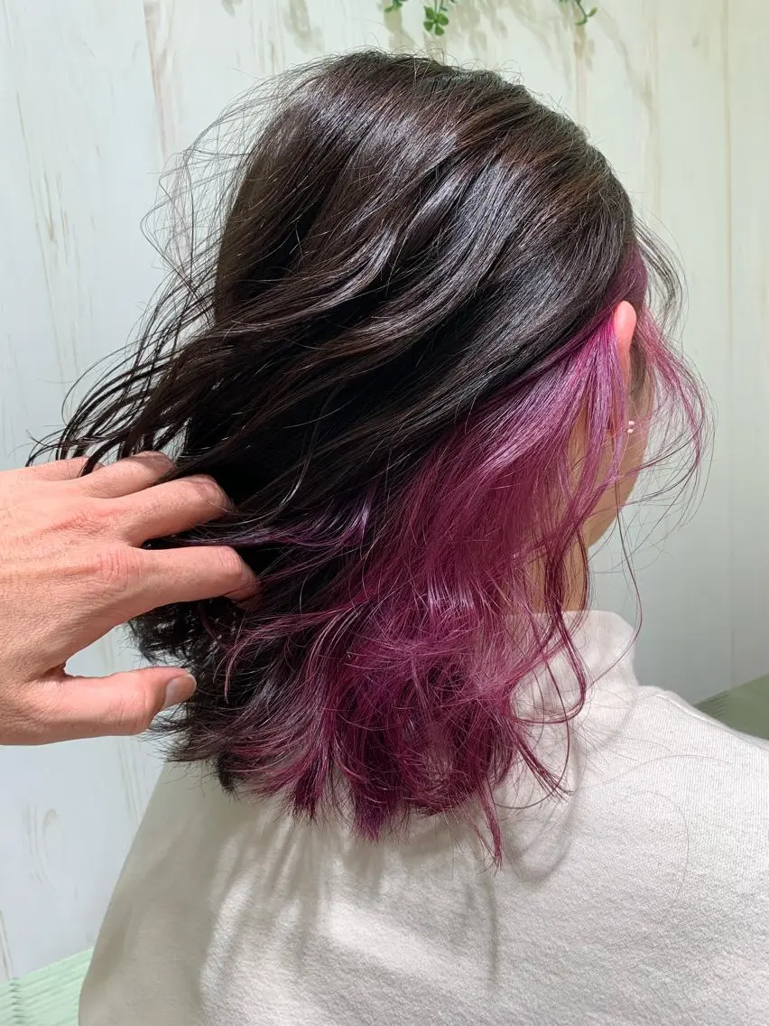 ショート カラー インナーカラー カット ヘアカラー ブリーチ/バレイヤ ージュ川端裕司のヘアスタイル