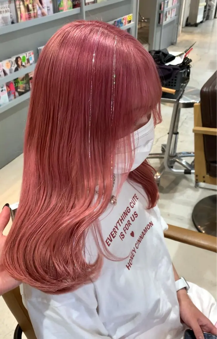 ロング カラー シルバー エクステ ヘアセット 大阪韓国ヘア 🦋RINKAのヘアスタイル