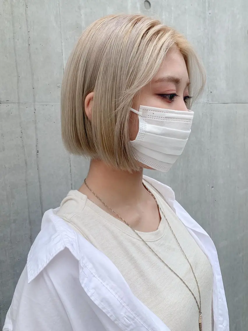 ショート カラー ヘアアレンジ ヘアカラー トリートメント yuka .のヘアスタイル
