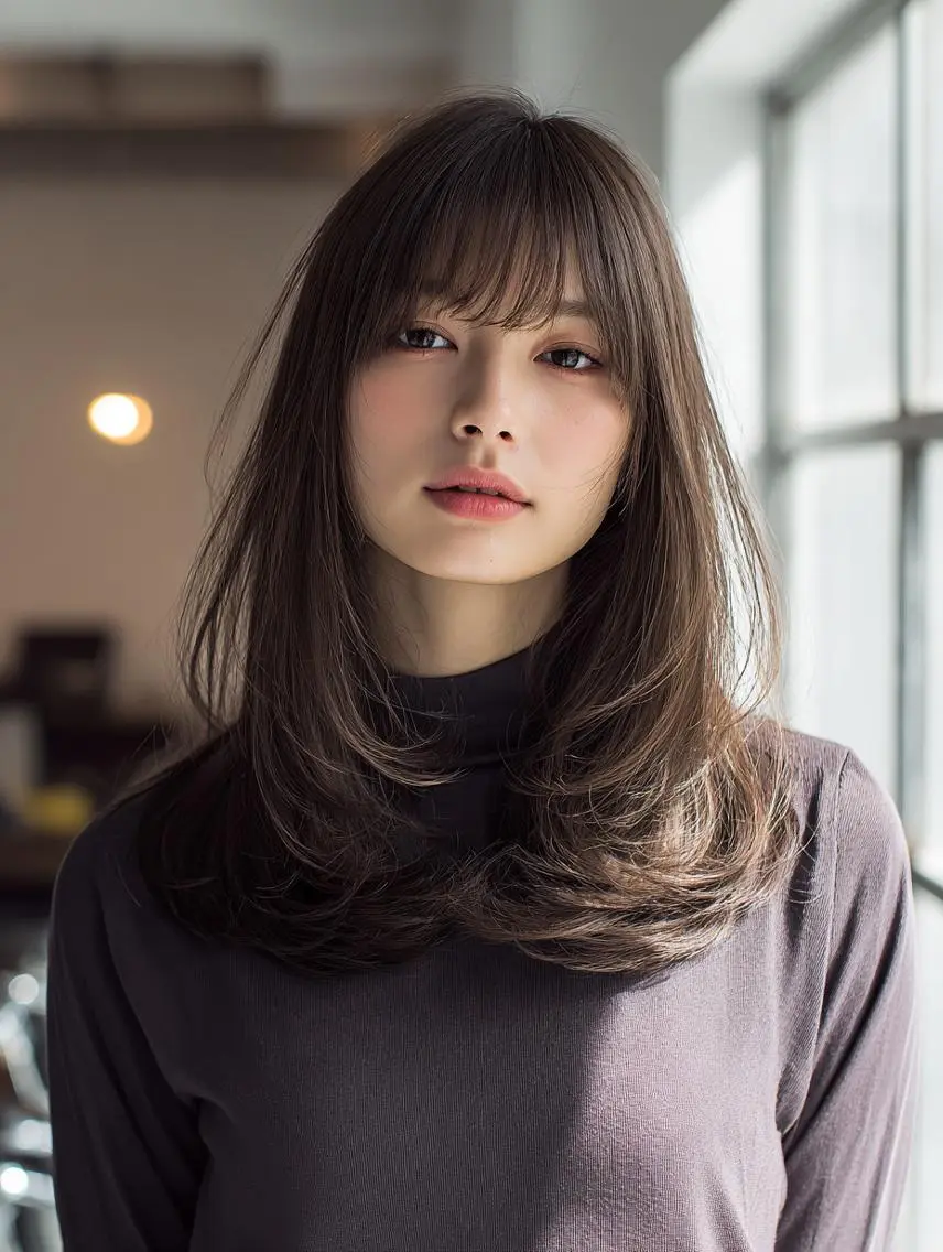 ミディアム 🍒暖色×ハイトーン ×デザイン✨まなりのヘアスタイル