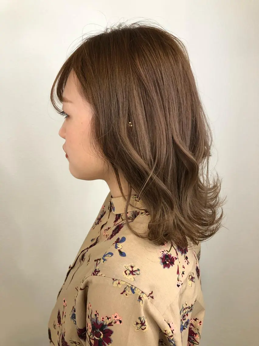 ミディアム Rubik難波樽本 譲二のヘアスタイル