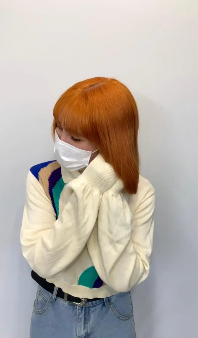 ショート カラー ブリーチ デザインカラー ハイトーンカラー 似合わせカット ウルフカット 韓国ヘア/レイヤー Lily Wongのヘアスタイル