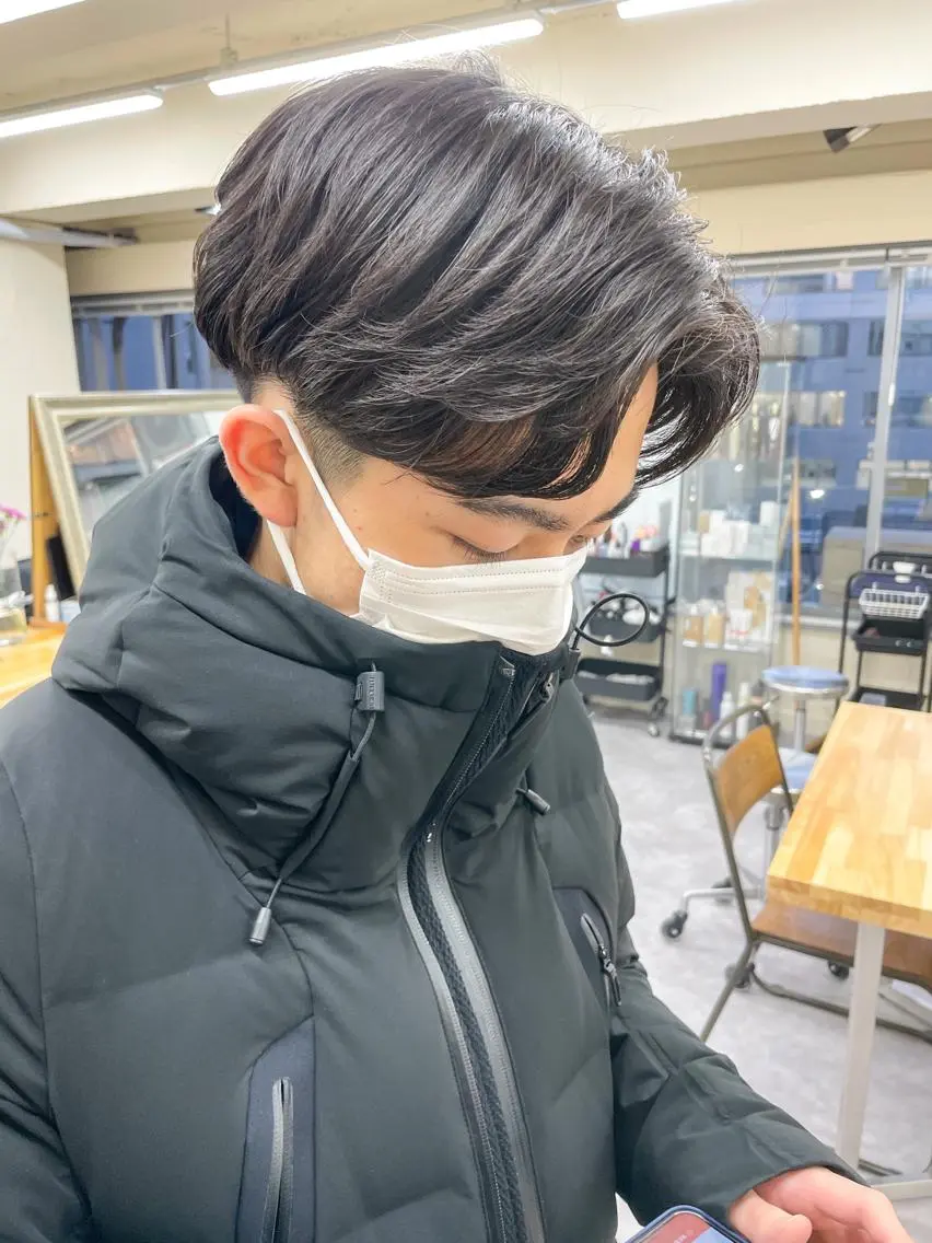 ショート パーマ メンズ カット パーマ メンズパーマ メンズ特化ryoのヘアスタイル