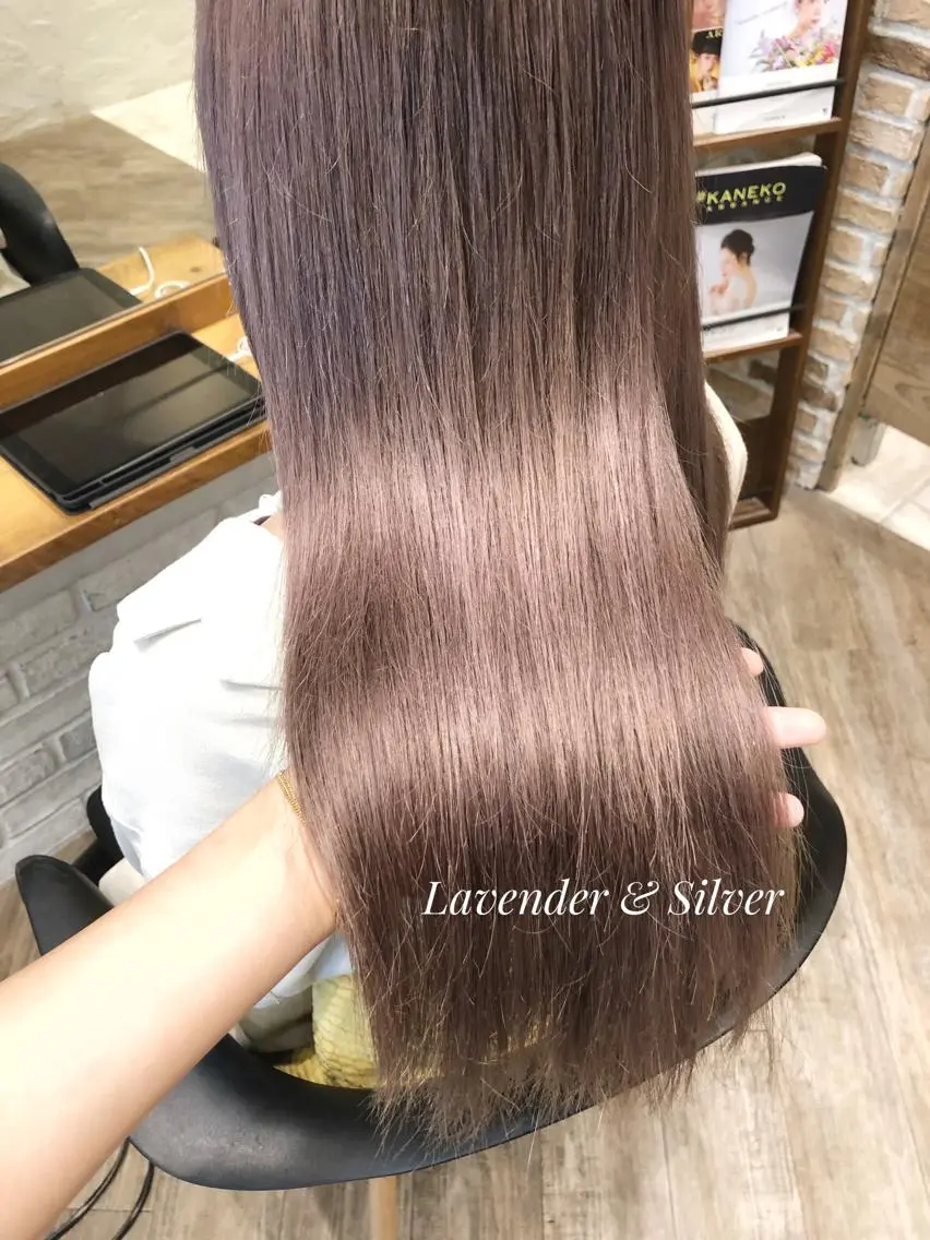 ロング ヘアセット ✨透明感ケアカラー✨ 長野ゆきなのヘアスタイル