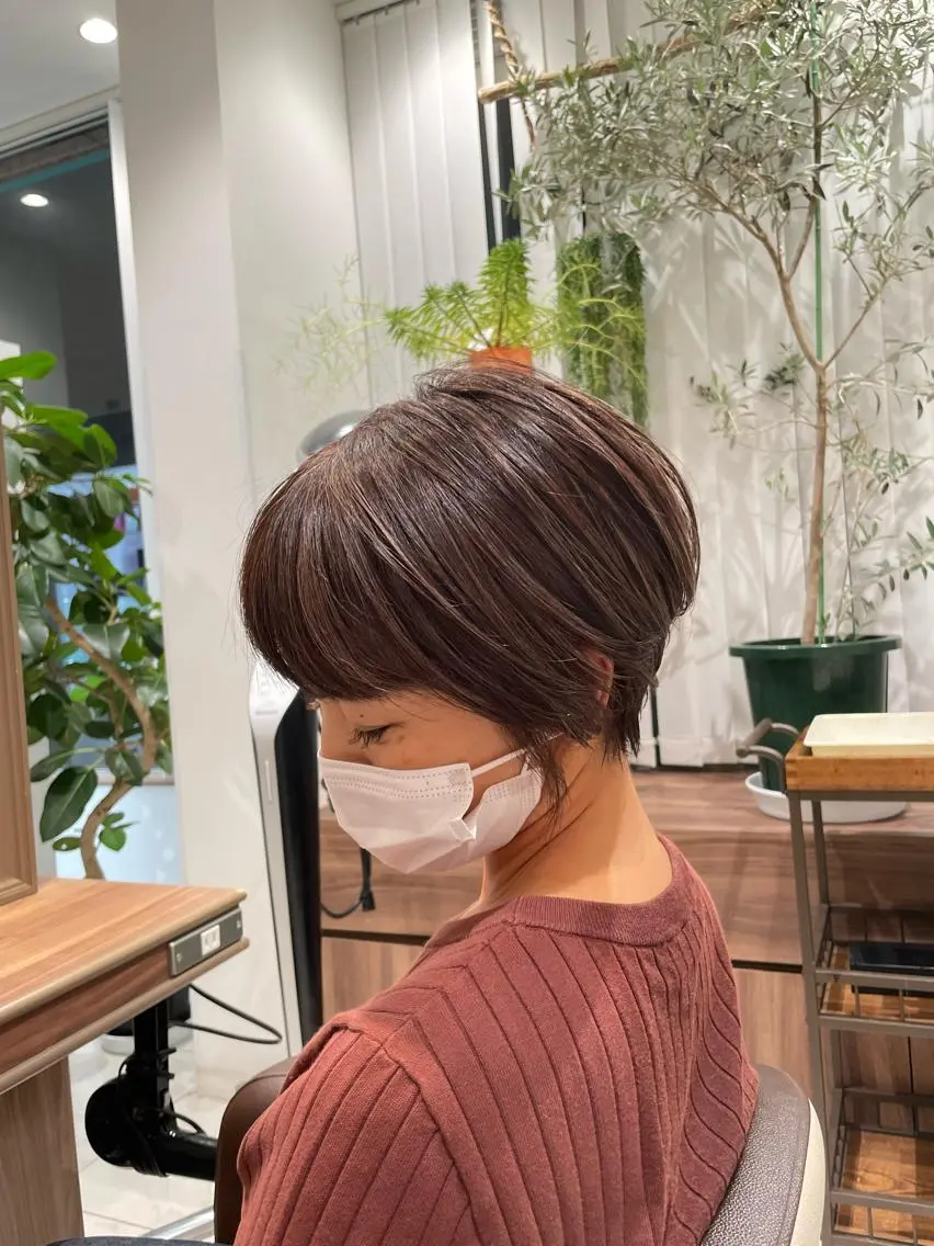ショート カラー ヘアアレンジ ハイライトカラー ハイライト ショートヘア カット ヘアカラー 🇰🇷韓国ヘア★ 副店長.쿠리타⭐︎のヘアスタイル