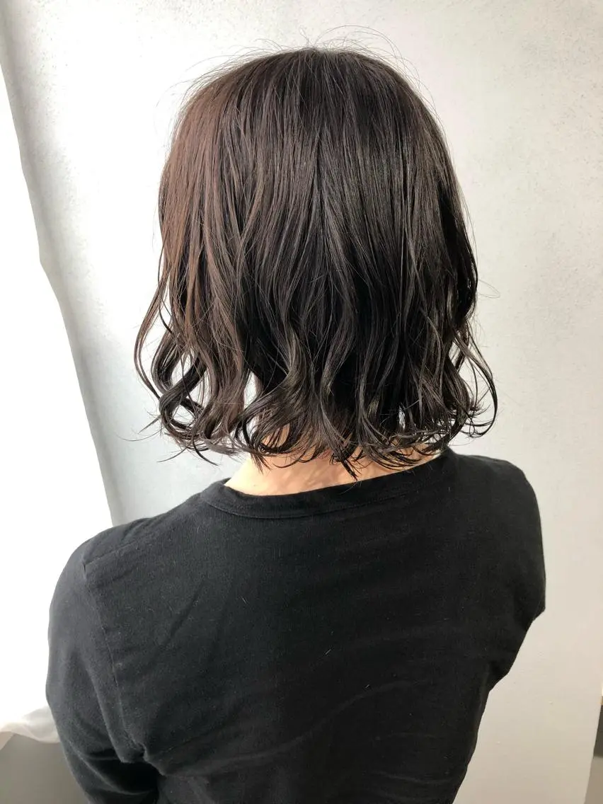 ミディアム パーマ 吉田一輝 外国人パーマのヘアスタイル