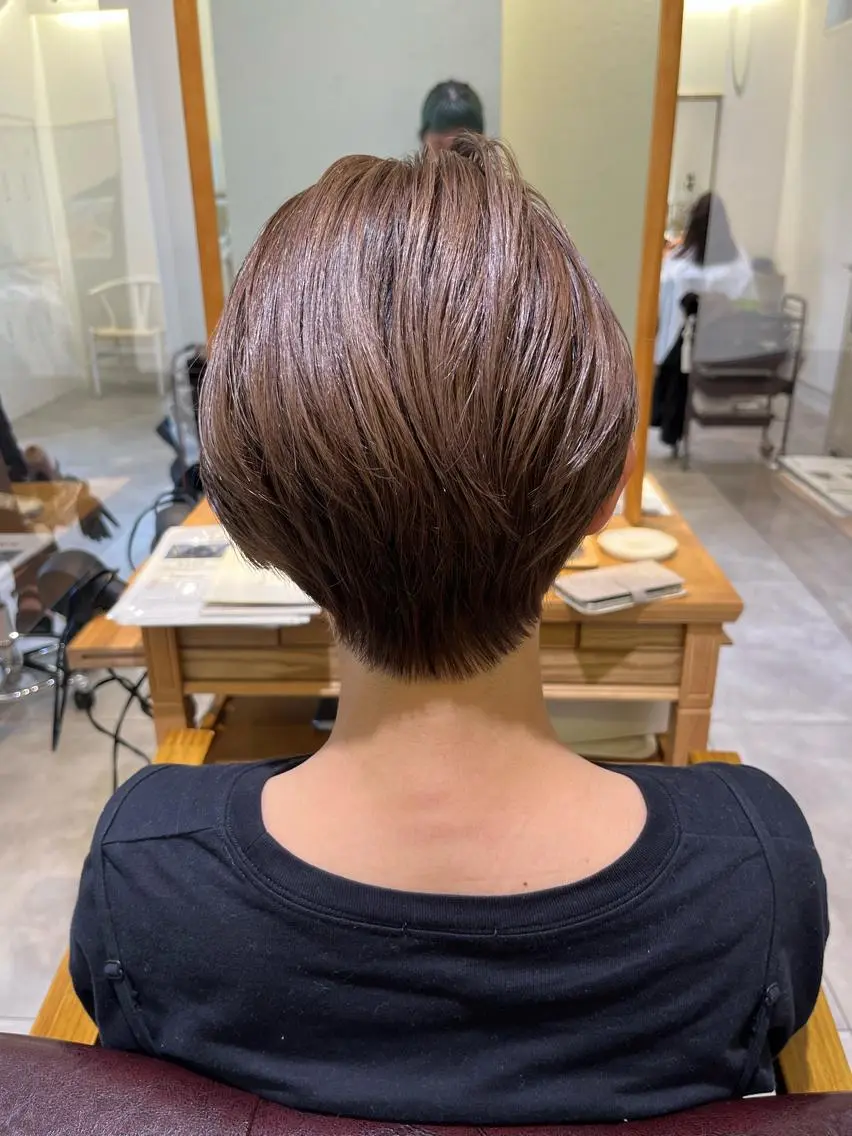 ショート カラー カット ヘアカラー トリートメント KAORU/絹髪 /髪質改善/奈良のヘアスタイル