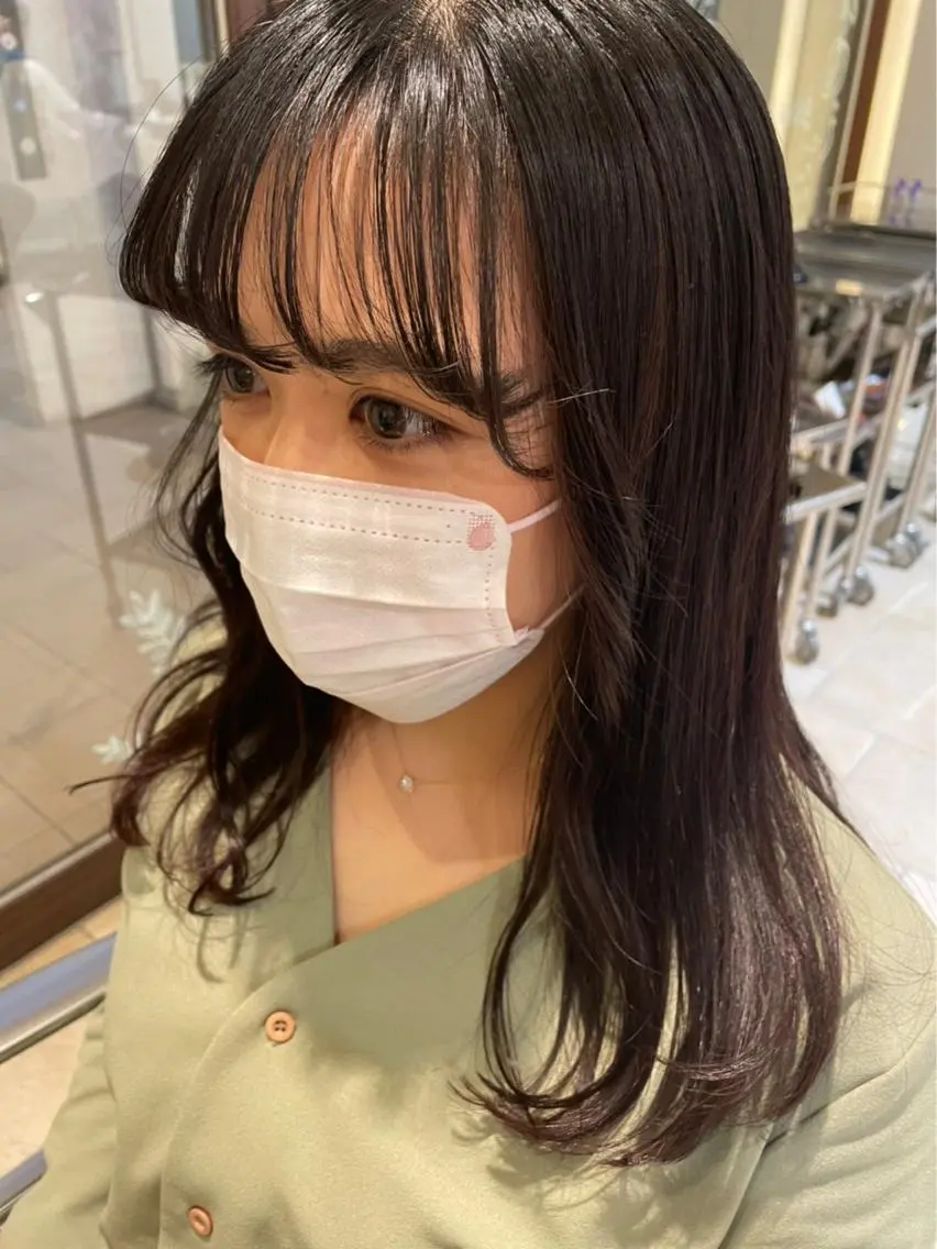 ロング 顔周りカット カイ マコトのヘアスタイル