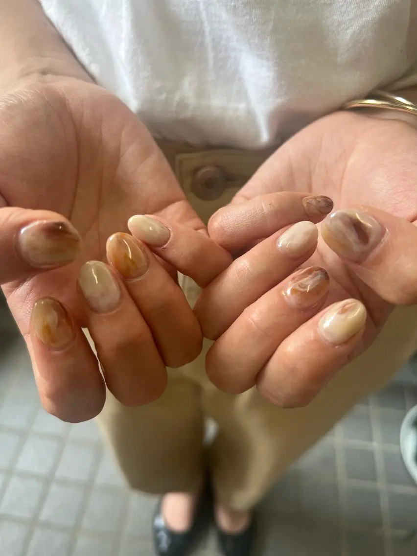 ヘアアレンジ メンズ ネイル アイブロウ ニュアンスネイル ヘアメイクネイリスト hidemi中目黒のヘアスタイル
