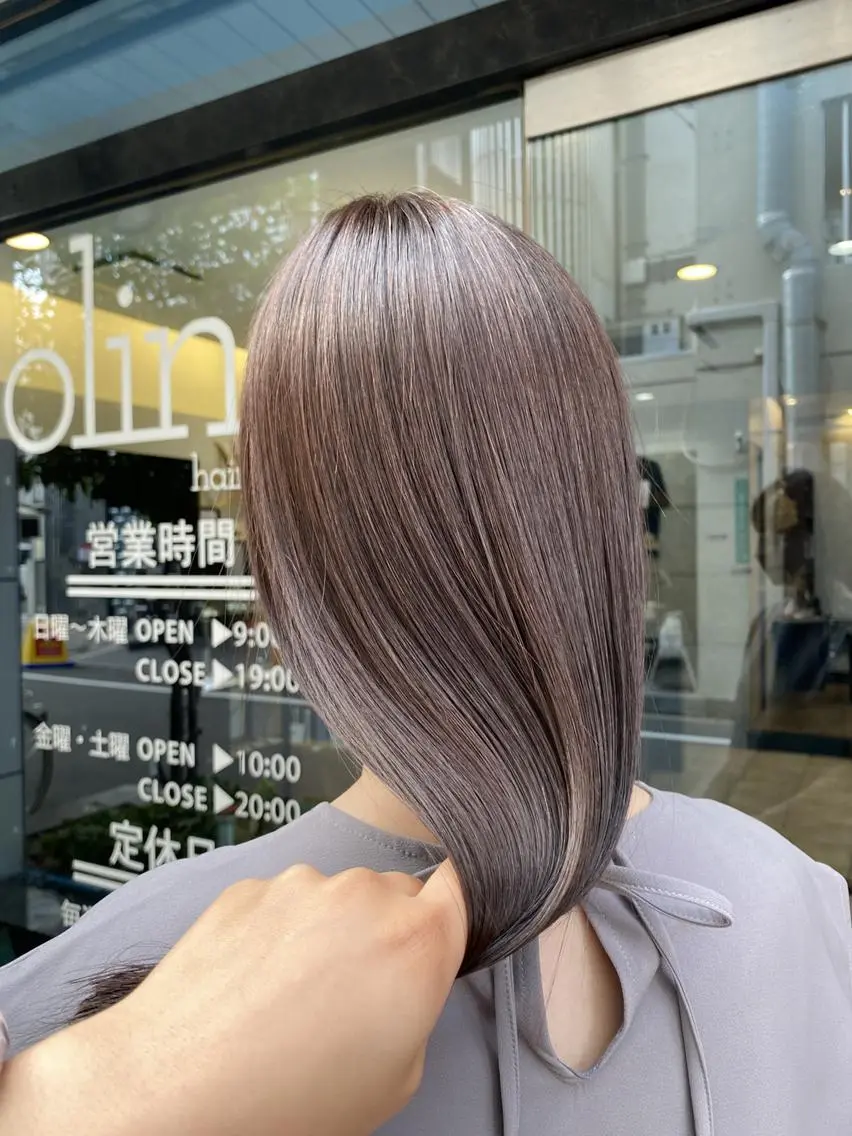 ロング 縮毛矯正 トリートメント olino 【オリノ】西田辺のヘアスタイル