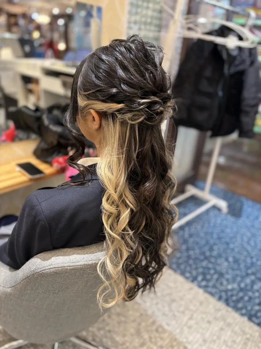 ヘアアレンジ ヘアセット天神駅直結 jrメンバーJUNのヘアスタイル
