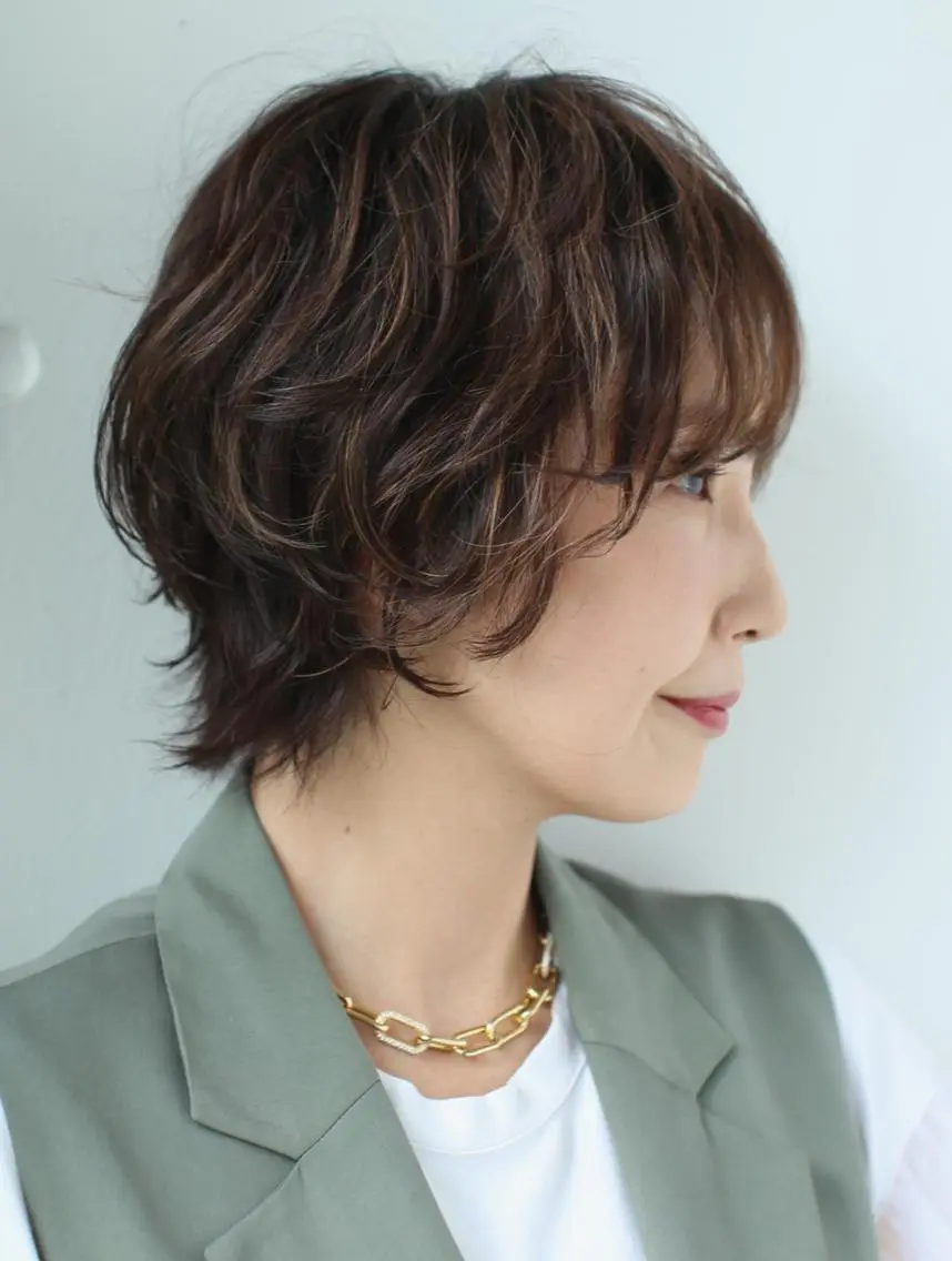 ショート ヘアカラー 西片 麻那のマツエク・マツパデザイン