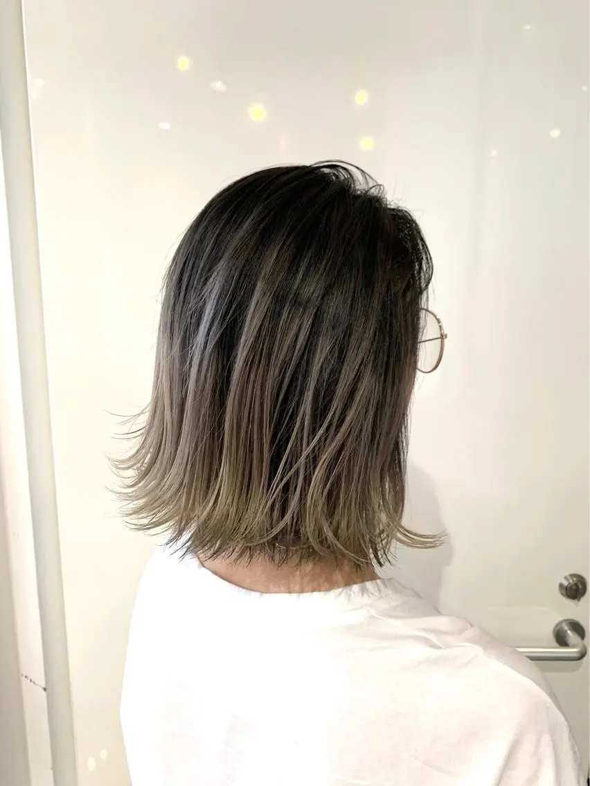ミディアム カラー パーマ ヘアアレンジ 【公式】amble luxe池袋東口🩷のヘアスタイル