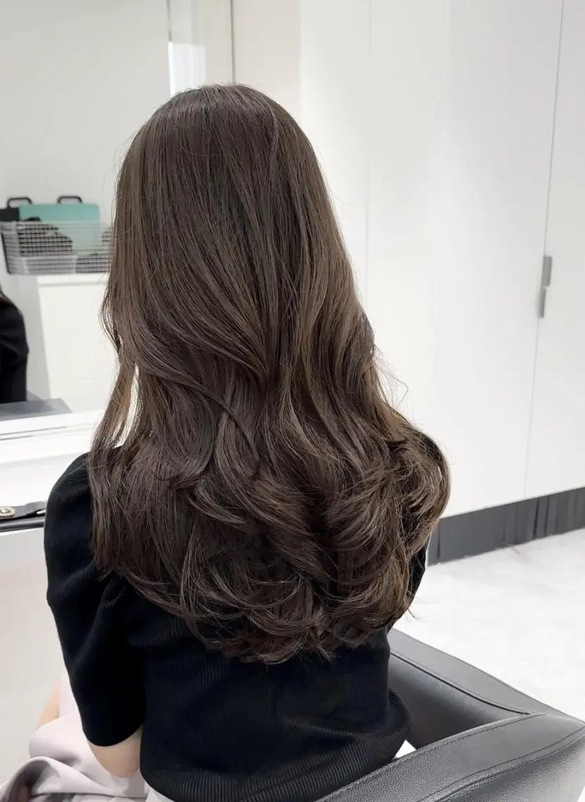 カラー カット ヘアカラー トリートメント 韓国風透明感カラー‎ /yurinのヘアスタイル