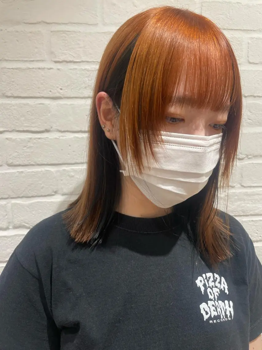 ミディアム カラー カット ヘアカラー トリートメント hisano / ハイトーン・透明感のヘアスタイル