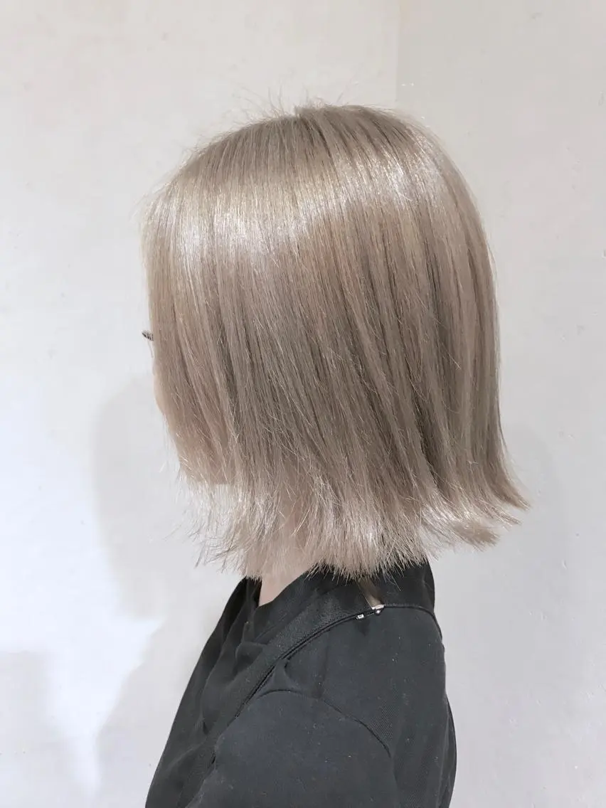 ミディアム カラー パーマ ヘアアレンジ ベージュカラー ミルクティーベージュ ヘアカラー トリートメント 縮毛矯正/美髪 髪質改善/石田幸輔のヘアスタイル