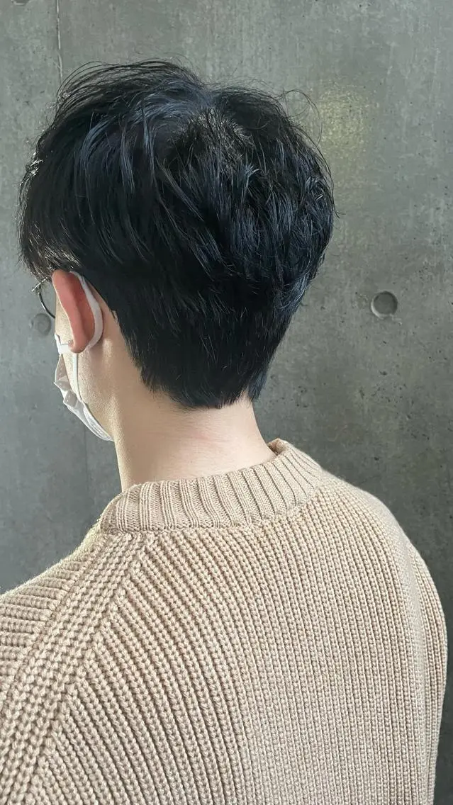 パーマ メンズ もりたみかこ 美容師お休み中のヘアスタイル