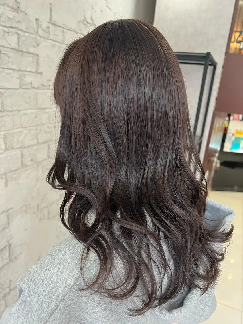 セミロング カラー エクステ＆艶カラー 🎀YURINA🎀のヘアスタイル