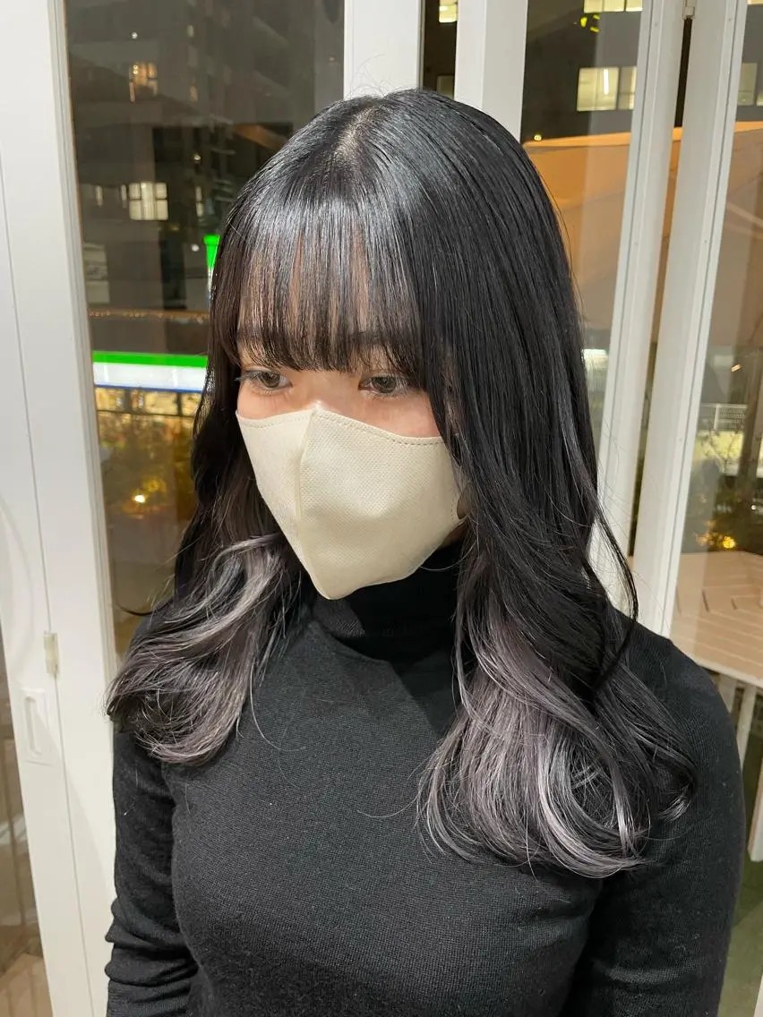 セミロング カラー ヘアアレンジ ブリーチ ヘアカラー トリートメント 酸性縮毛矯正 梅田茶屋町 Juriのヘアスタイル