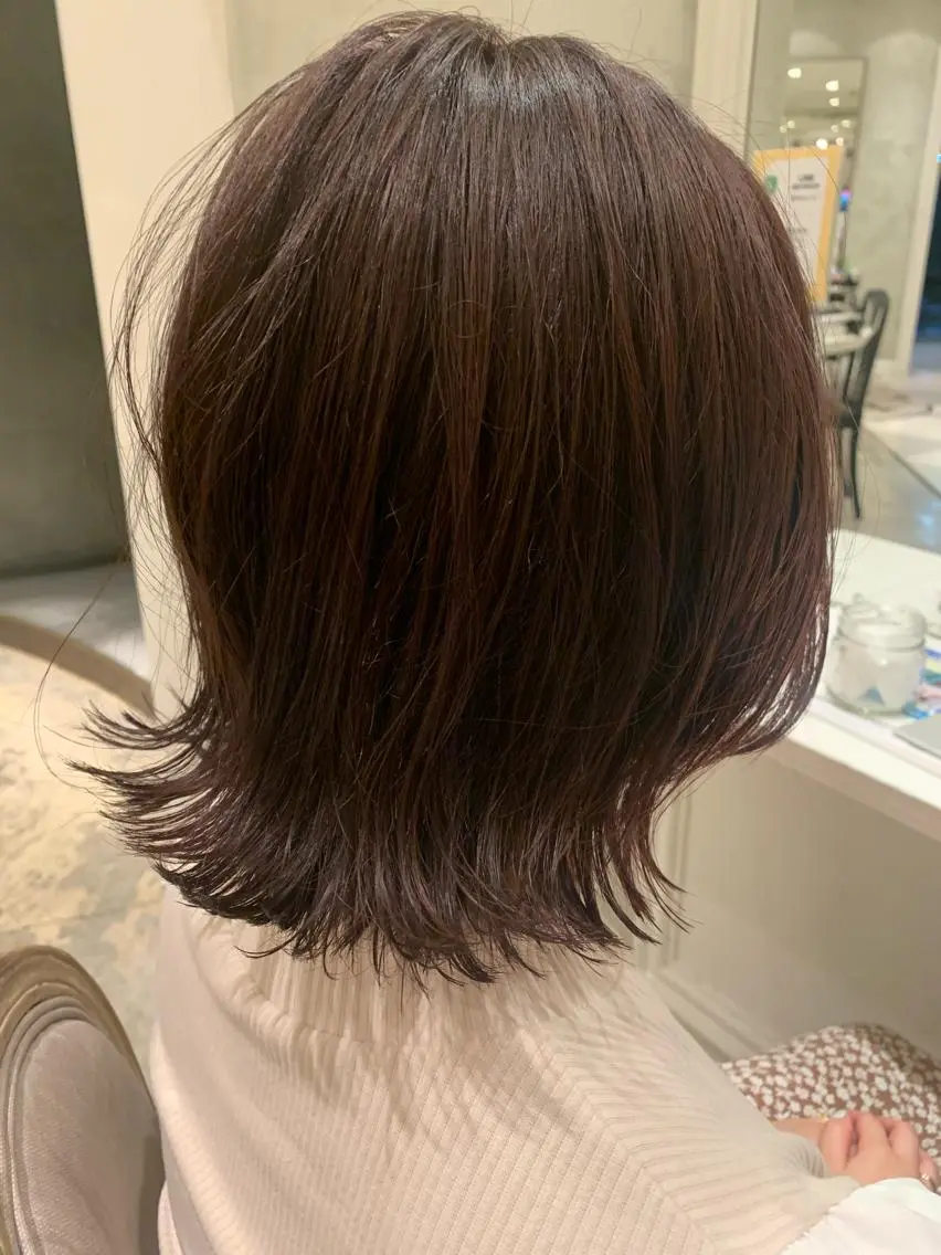 ミディアム カラー Takahashi Yuriのヘアスタイル