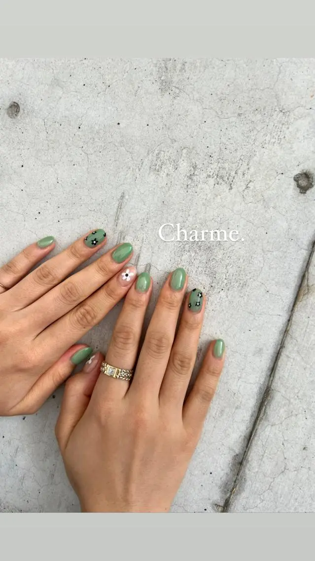 ネイル 持ち込み ニュアンスネイル ハンドネイル ハンドケア Charme. NOBUKOのネイルデザイン