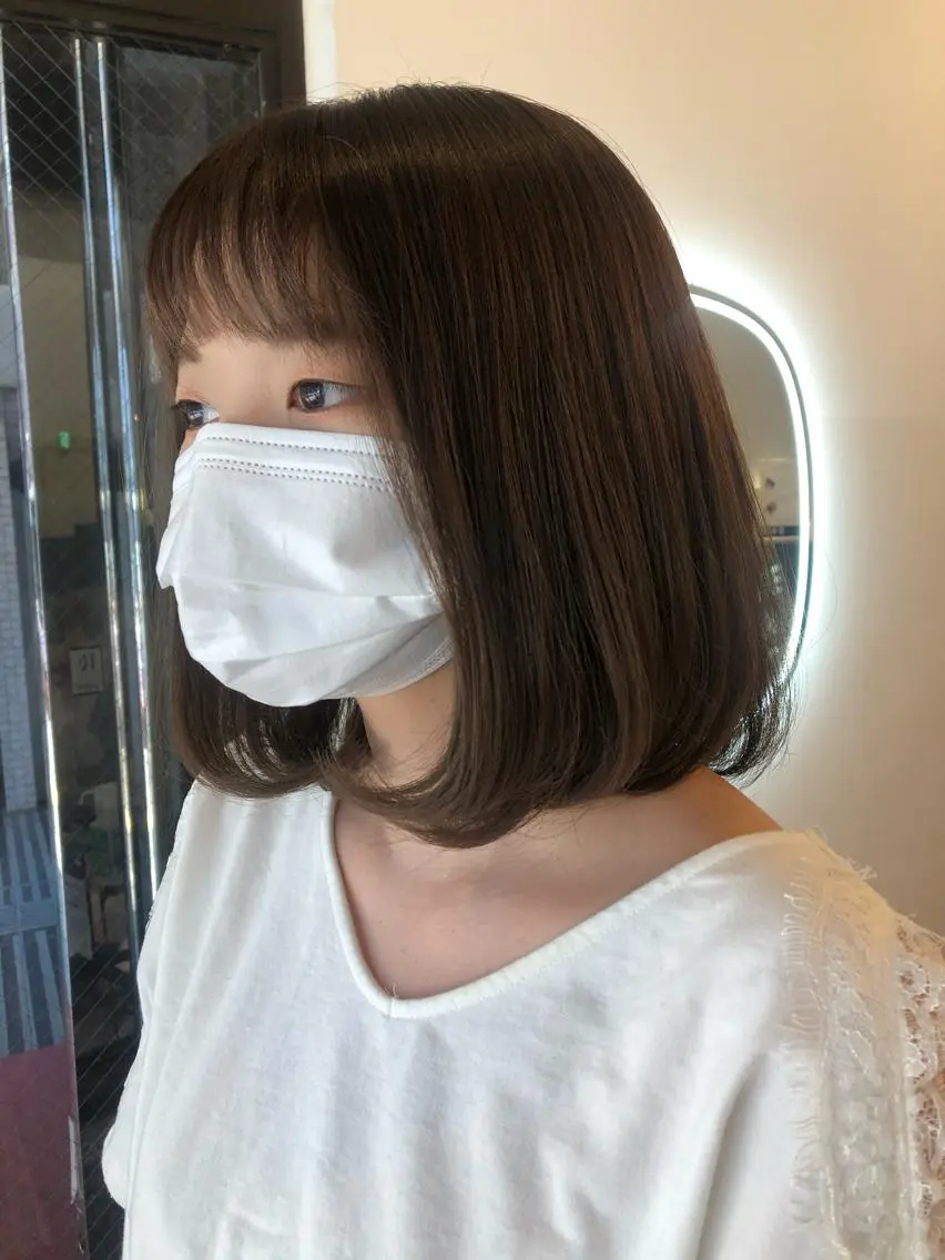 ミディアム カラー カット ヘアカラー トリートメント ヘッドスパ 貴方に似合うを見つけ ます🌱市川リョウカのヘアスタイル