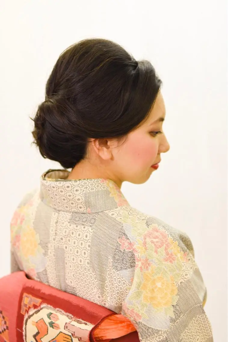 セミロング ヘアアレンジ 成人式 色タイプ診断 ❤️Umi❤️のヘアスタイル