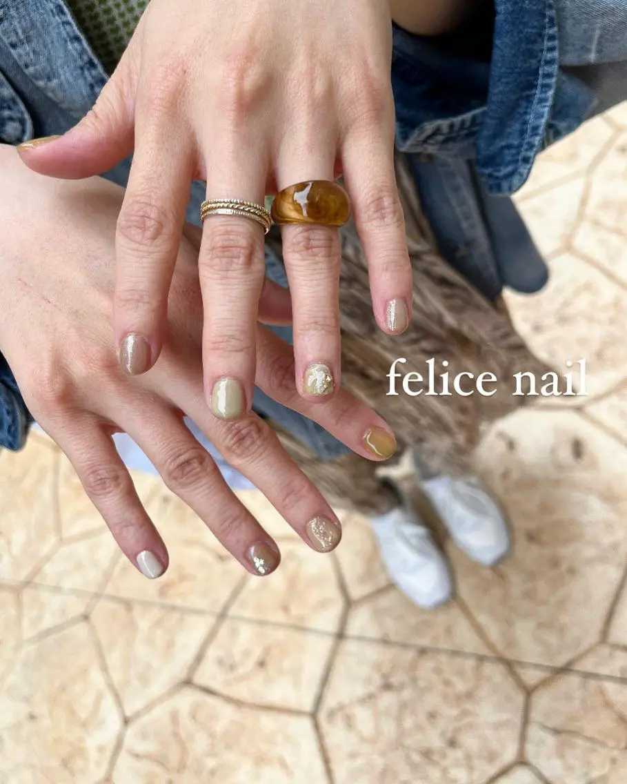 ネイル ニュアンスネイル ピスタチオネイル felice nailのネイルデザイン