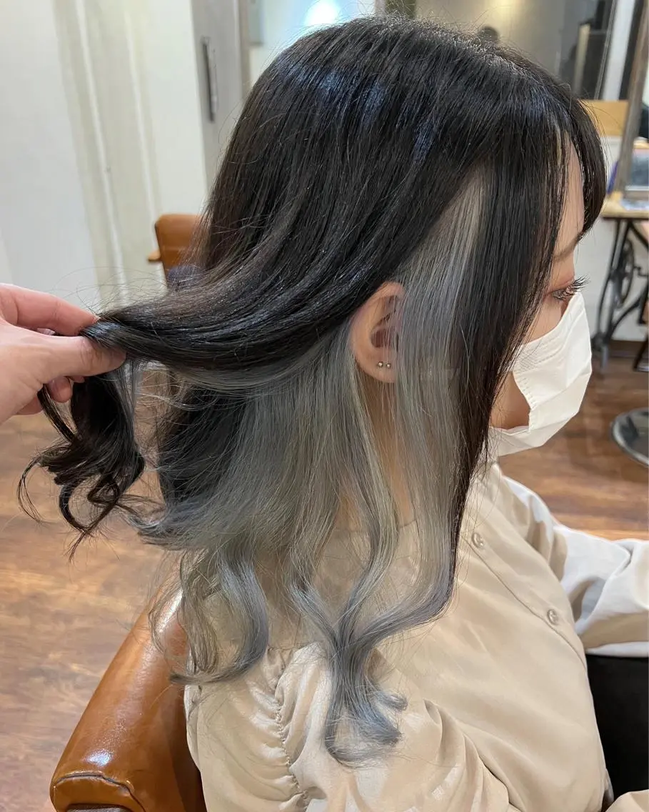 セミロング 髪質改善 トリートメント ヘアカラー トリートメント インナーカラー🦔 🐾KEISUKEのヘアスタイル