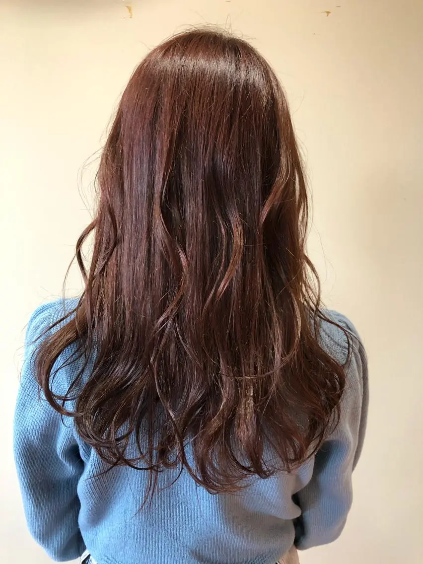 ロング 🎀OJIMA 🤍ピンクカラー🎀のヘアスタイル