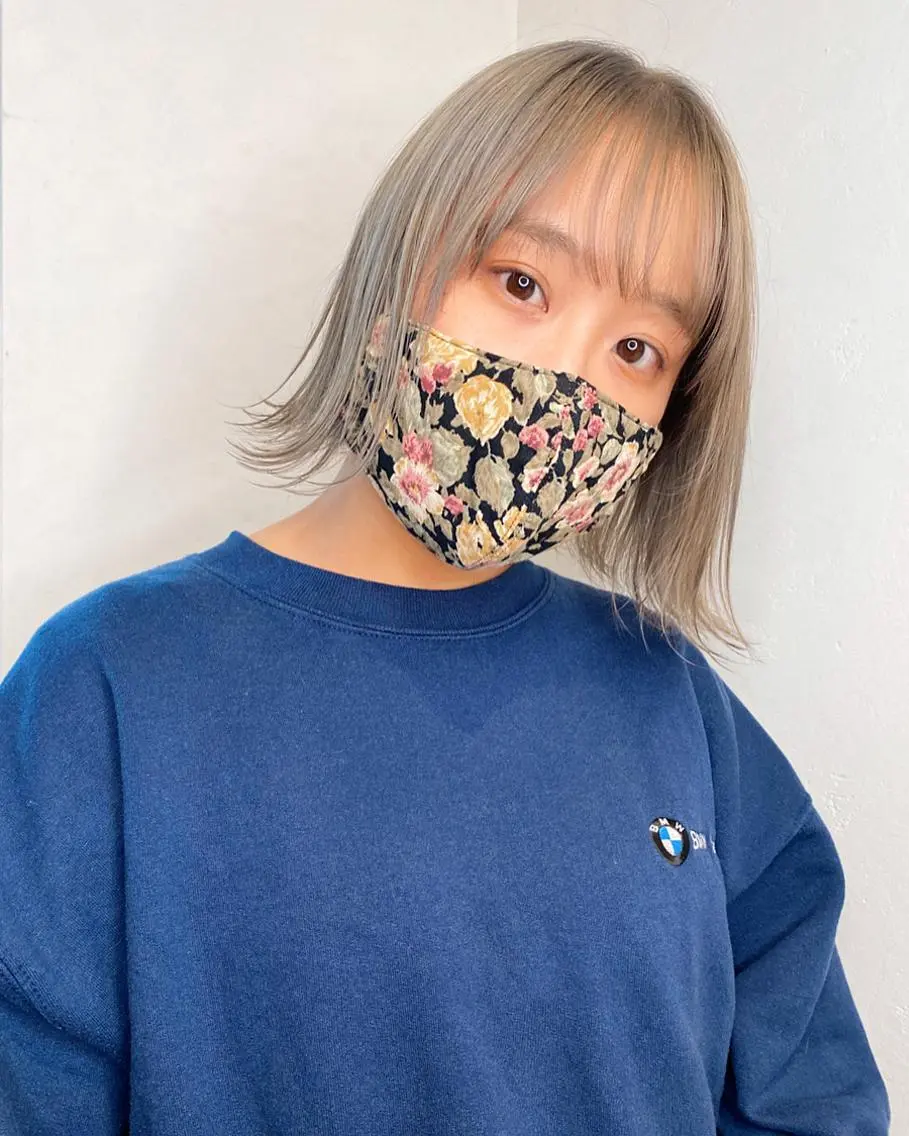 ショート ミウ☆ ブリーチダブルカラーのヘアスタイル