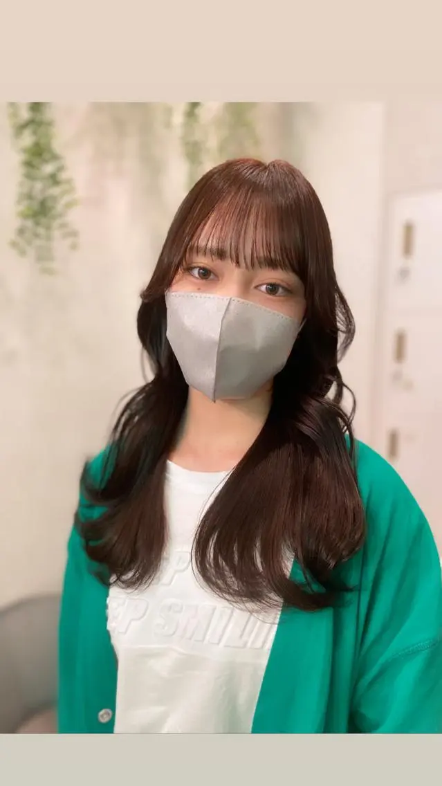 セミロング カラー 永井 亮のヘアスタイル