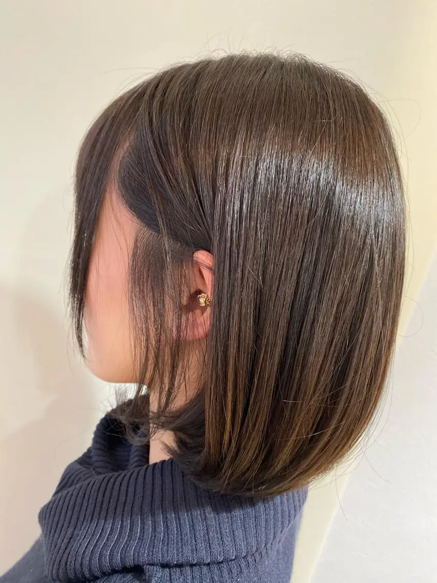 ショート カラー イルミナカラー ボブ カット ヘアカラー トリートメント Kazu .Kのヘアスタイル