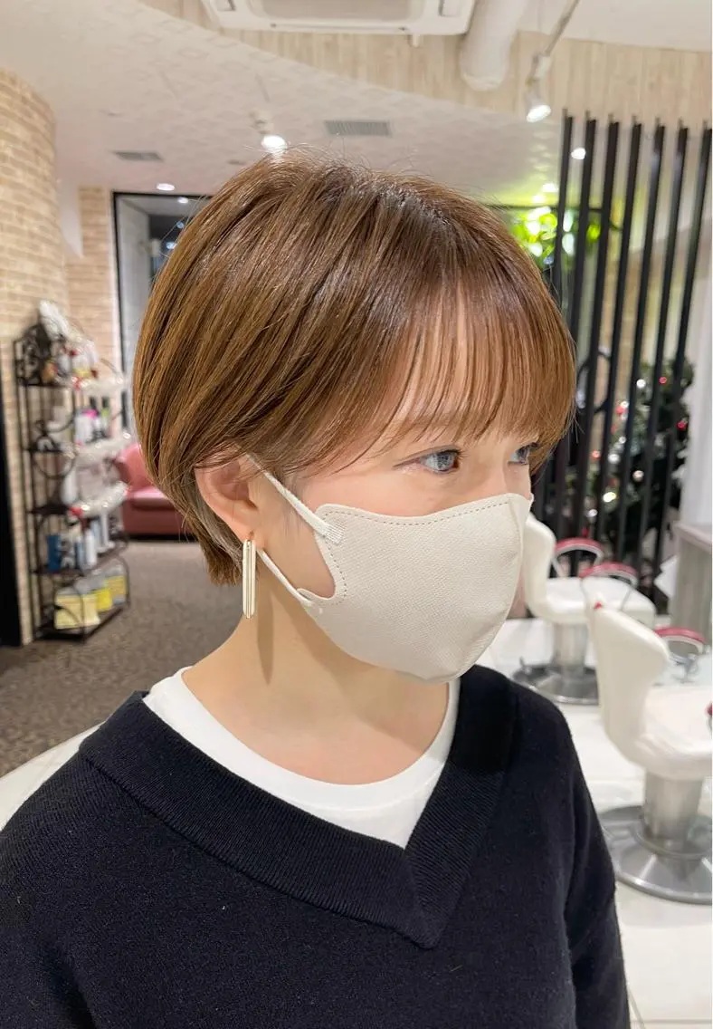 ショート ショートボブ ハンサムショート 丸みショート ボブ ショートヘア 荻窪/ショートヘア✨ ショートボブ長松大哉のヘアスタイル