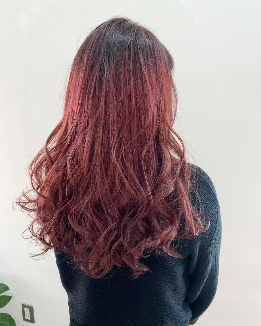 カラー ピンクカラー バイオレットカラー fulam/ WATANABEのヘアスタイル