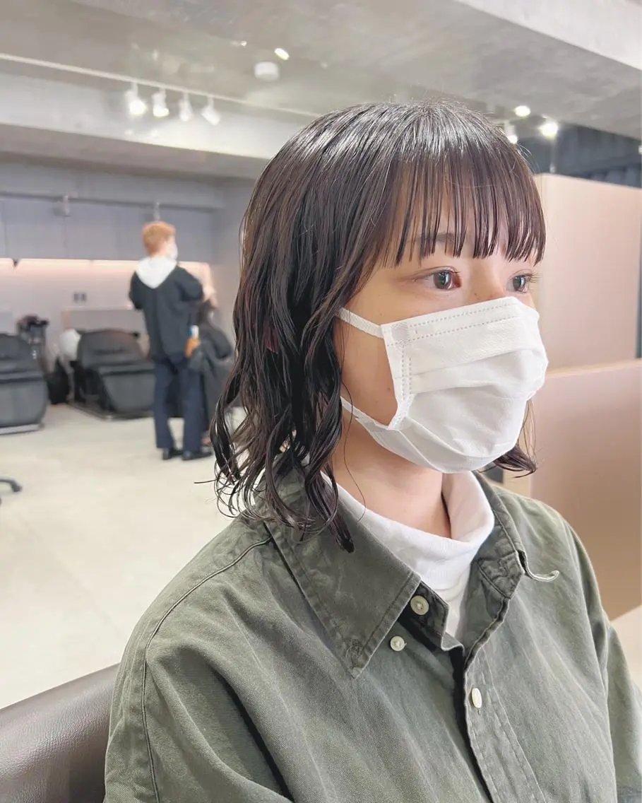 パーマ カット パーマ トリートメント ボブパーマコテ巻き風 パーマNo1深江秀平のヘアスタイル