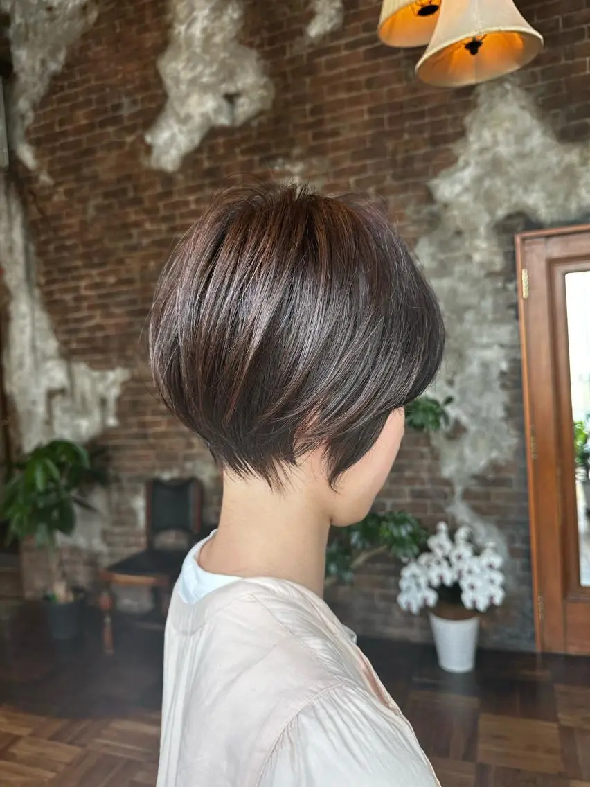 ショート カット トリートメント ヘッドスパ 韓国レイヤー✨ yasuko銀座のヘアスタイル